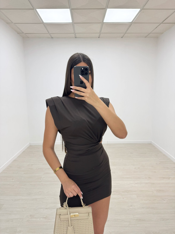 VESTIDO AMALIA MARRÓN